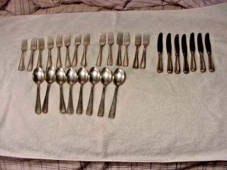 Antique Pa 800 Sterling Silver Hallmarks Set Forks Knives Spoons Scrap 1599 Gr