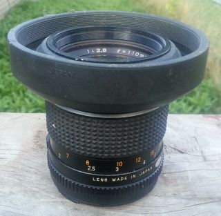Vintage Mamiya Sekor 110mm Camera Lens For Repairs