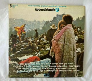 Vintage 1970 Woodstock - Music From The Soundtrack And More,  3 - Lp Set