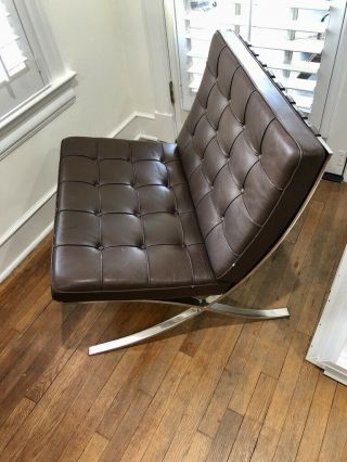Knoll Barcelona Chair Brown1996 Pick Up Only Dallas,  Tx