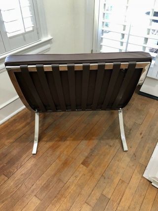 Knoll Barcelona Chair Brown1996 PICK UP ONLY DALLAS,  TX 2