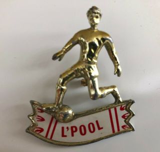 3 x Vintage Liverpool FC Enamel Badges from 1970/80 ' s 2