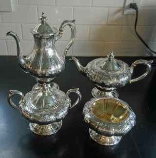 Dominick And Haff Sterling Coffee/tea Service - Embellished Virginia Pattern
