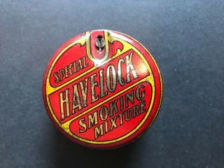 Tobacco Tin Havelock Special Smoking Mixture,  Round Tin 2 Oz Net