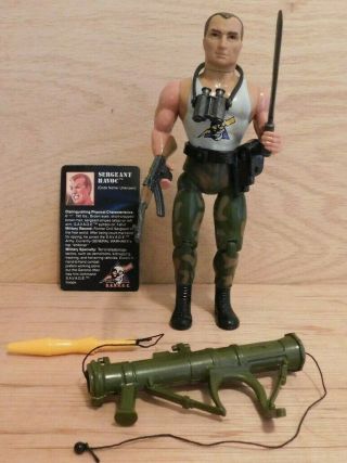 Vtg Coleco 1985 Rambo - S.  A.  V.  A.  G.  E.  Sergeant Havoc / 7 " Action Figure Complete