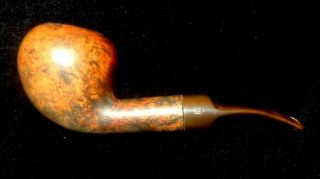 Vintage Estate Pipe Prince Of Wales Briar Tobacco Pipe Hand - Carved In Denmark