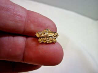 Vintage 10k Gold W/ Diamond The May Co.  25 Year Service Pin