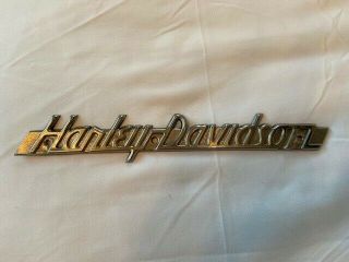 Vintage 3d Metal Letter Emblem / Badge For Harley Davidson Tank / Body