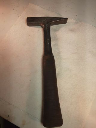Vintage Malco Sheet Metal Setting Hammer Leather Stacked Handle Mpls,  Mn