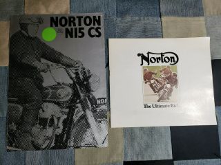 Vintage Norton Commando Factory Sales Brochure,  N15cs Brochure