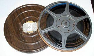 C Vintage 8mm Home Movies - Big Reel - 7 Inches Across