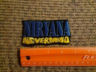 Vintage 1990s Nirvana Rock Band Sew Or Iron On Patch Nevermind