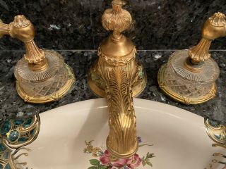 Sherle Wagner 22 K Gold Plated Dolphin Bathtub Set,  Faucet Set And Cabinet Pulls