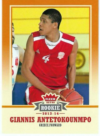 2013 - 14 Fleer Retro Giannis Antetokounmpo Rc Rookie Card 47