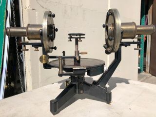 Vintage Cast Iron Base Spectrometer Uc Dept Of Physics No.  3351