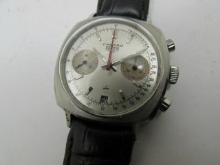 Vintage Heuer Camaro Chronograph Men’s Watch Valjoux 7734 Great