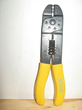 Vintage Sears Wire Stripper,  Crimper,  Cutter Tool By Amp Inc - 7 1/2 " Long