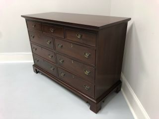 CRAFTIQUE Solid Mahogany Chippendale Style Nine Drawer Dresser 3