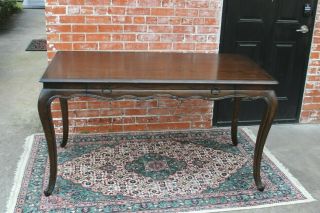 French Oak Louis Xv Style Writing Desk With 1 Drawers