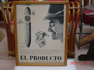 Vintage El Producto Sign Cigar Store Door Advertising