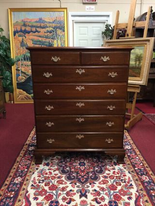 Virginia Craftsmen Tall Chest Of Drawers - Walnut Dresser - Delivery Available