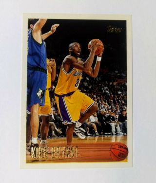 1996 - 97 Topps Kobe Bryant Rookie Rc 138 Lakers Nm