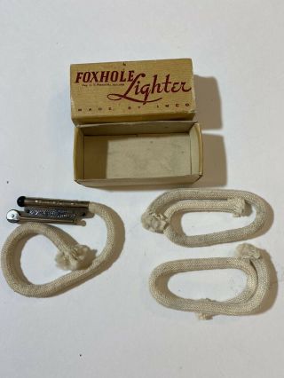 WWII USA Army Military Vintage Imco Foxhole Lighter Wick Trench - 2