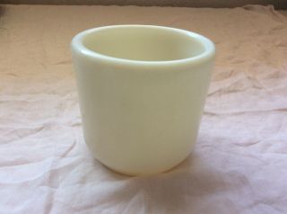 Rare Vintage Corning Coffee Mug Watchman’s Cup Wwii No Handle Ivory Milk Glass G