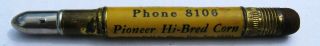 Vintage Bullet Pencil Oscar Hummermeier Pearl City IL Pioneer Hi - Bred Corn 1939 3