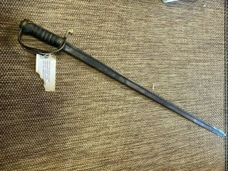 Vintage Us Texas Dragoon Sword Model 1833 Antique Pre Civil War Saber