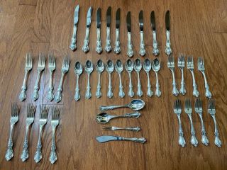 Towle Debussy 1959 Vintage Sterling Silver Flatware 38 Piece Set Service For 8
