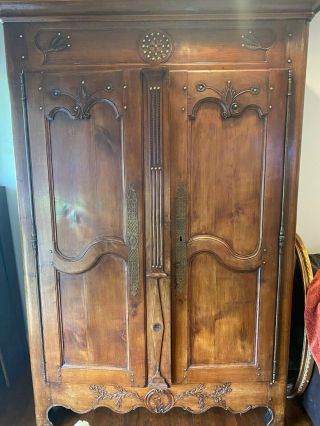 Antique French Armoire,  Cherry Wood