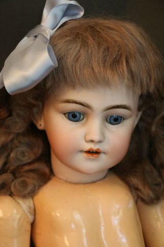 Antique Simon Halbig Santa Doll 26 In 1249 Antique German Bisque Doll Mohair Wig