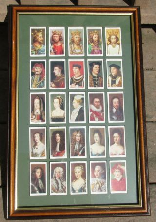 25 John Player Cigarette Cards Kings & Queens Of England Series