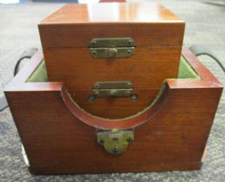 Antique Waltham Watch Co.  8 Day Marine Chronometer And Wooden Box