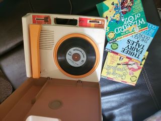 Vintage Fisher Price Record Player Turntable 2 Speed 1970s Great
