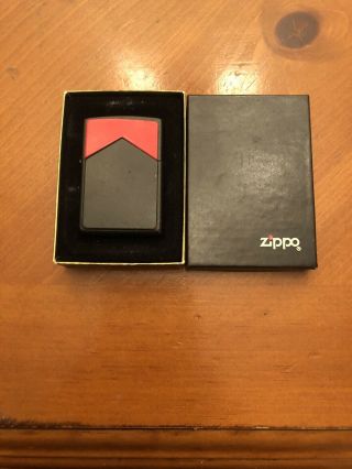 Zippo Cigarette Lighter Marlboro Red Roof Red Top With Correct Box