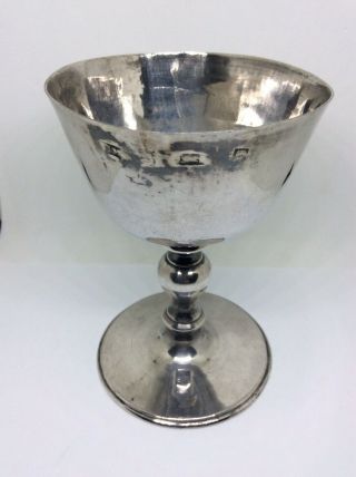 C1680 17th Century English Solid Silver Baluster Wine Cup Goblet
