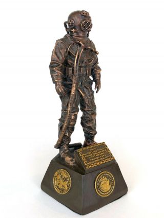 US Navy MkV Diver Statue NDSTC Jake Mark V Diving Helmet Suit Deep Sea Hard Hat 3
