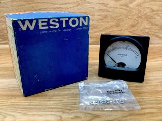 Vintage Weston Instruments - Model 304 (0 - 15 Ac Amperes) Amps Instrument Gauge