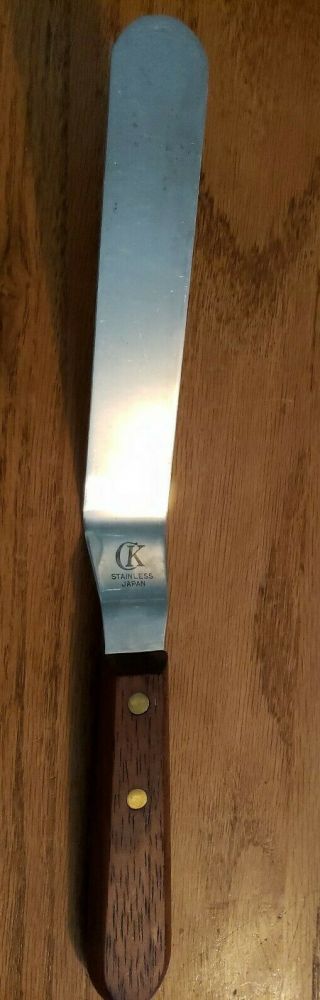 Vintage Ck Brand Offset Icing Spreader Stainless Steel 8 Inch Blade Japan