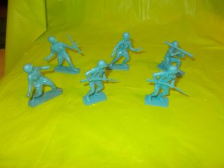 Vintage Group Of Six 3 " Ww Ii Us Army Soldier Figures