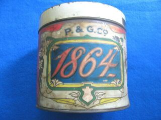 Vintage P & G Co.  1864 Tobacco Tin/can