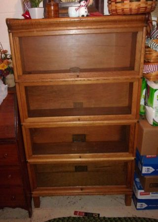 Globe Wernicke Barrister Lawyer Cabinet Bookshelve 4 Sections