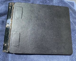 Vtg National Leather Accounting Ledger Book 10 X 13