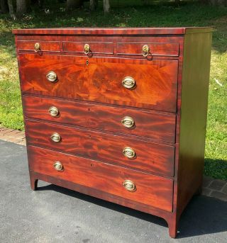 Antique 19th Century George Iii Chest Of Drawers - Available