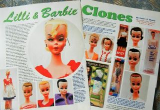 6p History Article - Antique Bild Lilli & Barbie Doll Clones - Missy Wendy Babs,