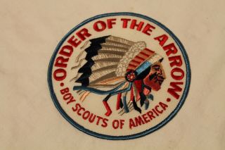 Bsa Large Vintage Boy Scout Order Of The Arrow Patch 5 3/4 Inches