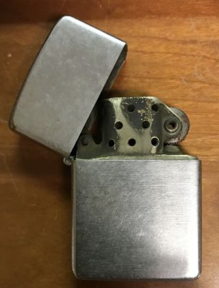 Vintage Zippo Lighter: Pat 2032695 W/matching Insert - 3 Barrel Hinge
