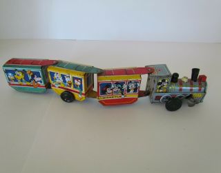Vintage Marx Disneyland Express Tin Litho Wind - Up Toy Train Complete